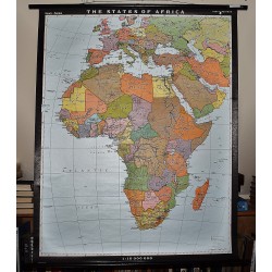 The States of Africa (Large Pull Down Map)